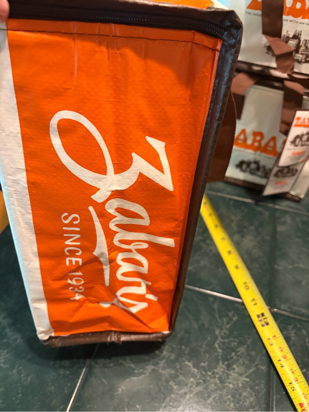 Zabar's Insulated Tote and Cooler Set in Orange and White - Picture 9 of 16